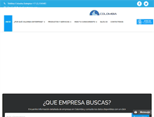 Tablet Screenshot of colombiaenterprise.com